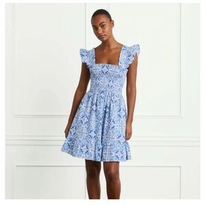Hill House Elizabeth Nap Dress Blue Mosaic print